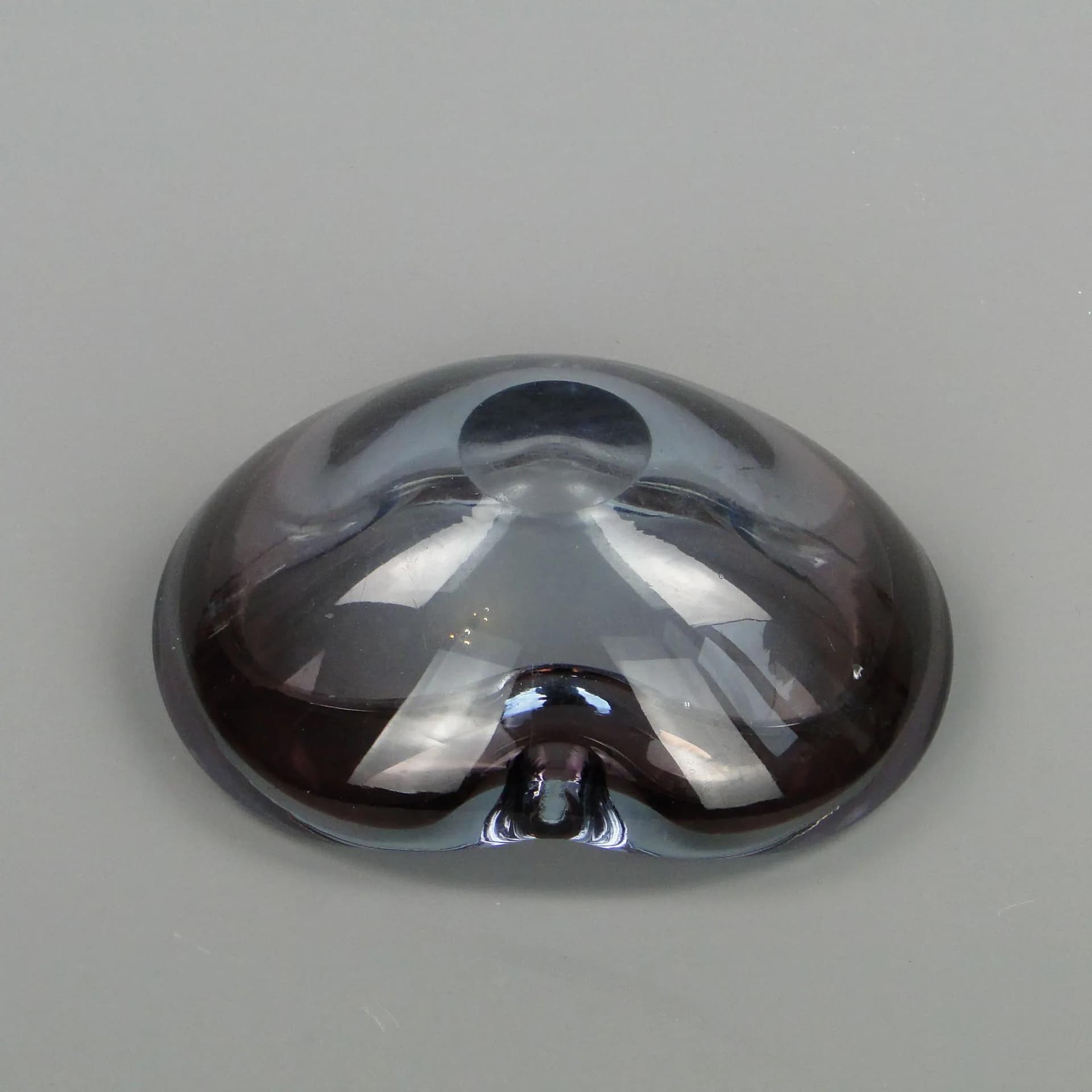 Decorative bowl, Mandruzzato, multicolor crystal glass, by F. Poli, Italy, 1950s - 12747