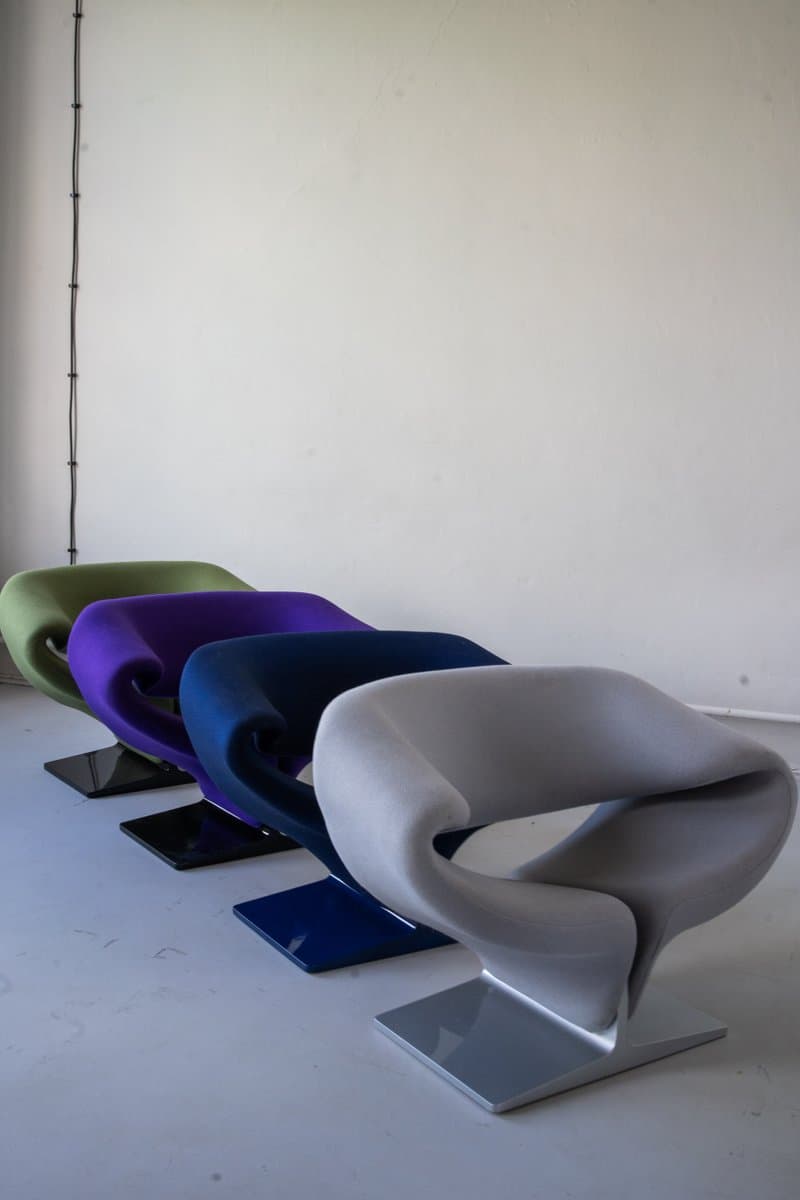 set of four lounge armchairs Pierre Paulin for Artifort, multicolor, fabric - 184277