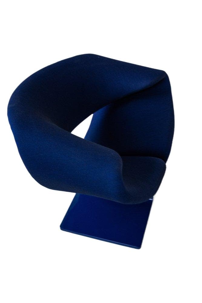 Blue Ribbon armchair, blue, fabric - 184262