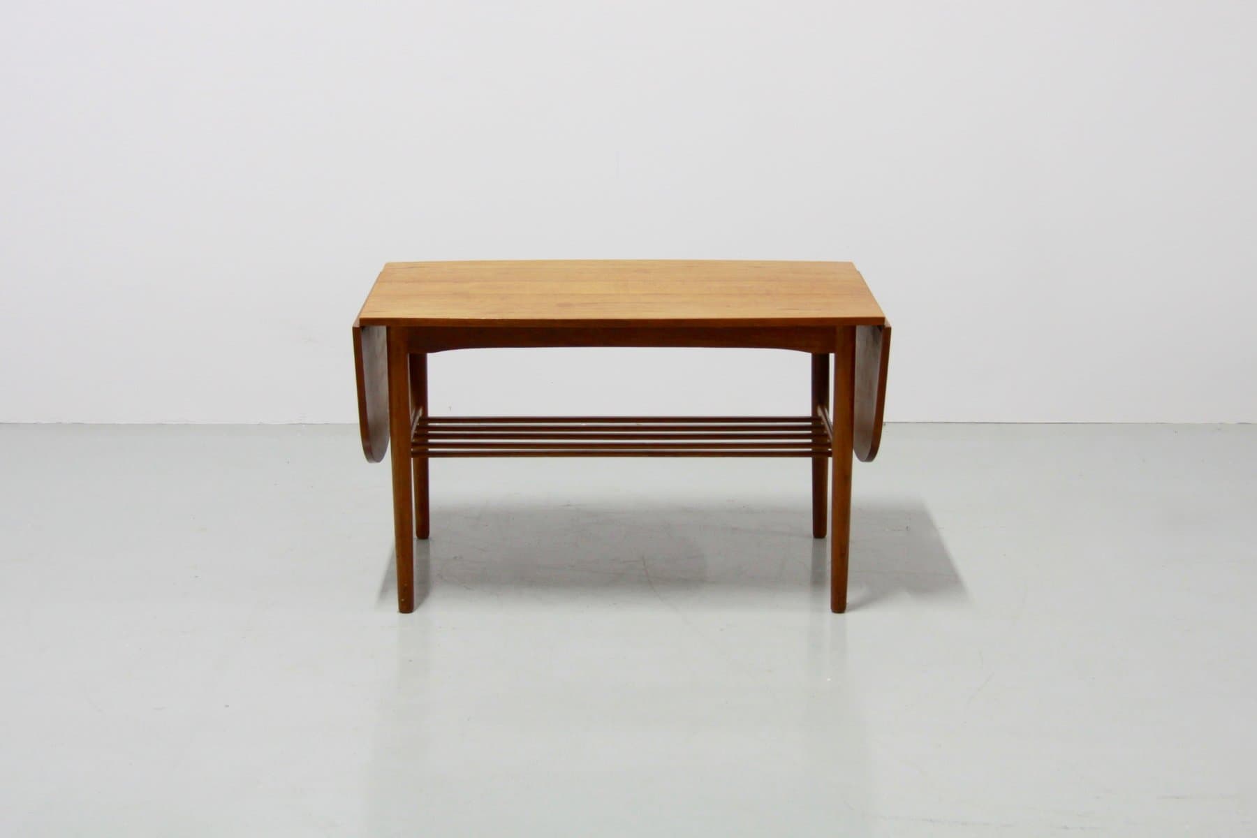 Extendable Danish coffee table, brown, teak - 184197