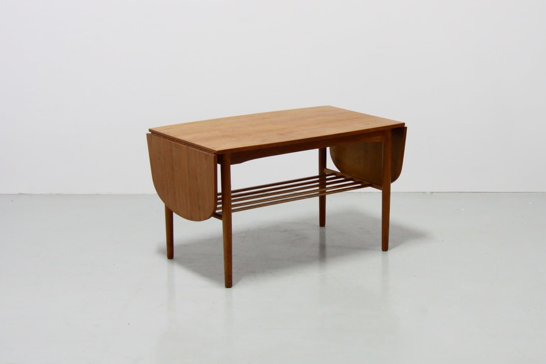 Extendable Danish coffee table, brown, teak - 184202