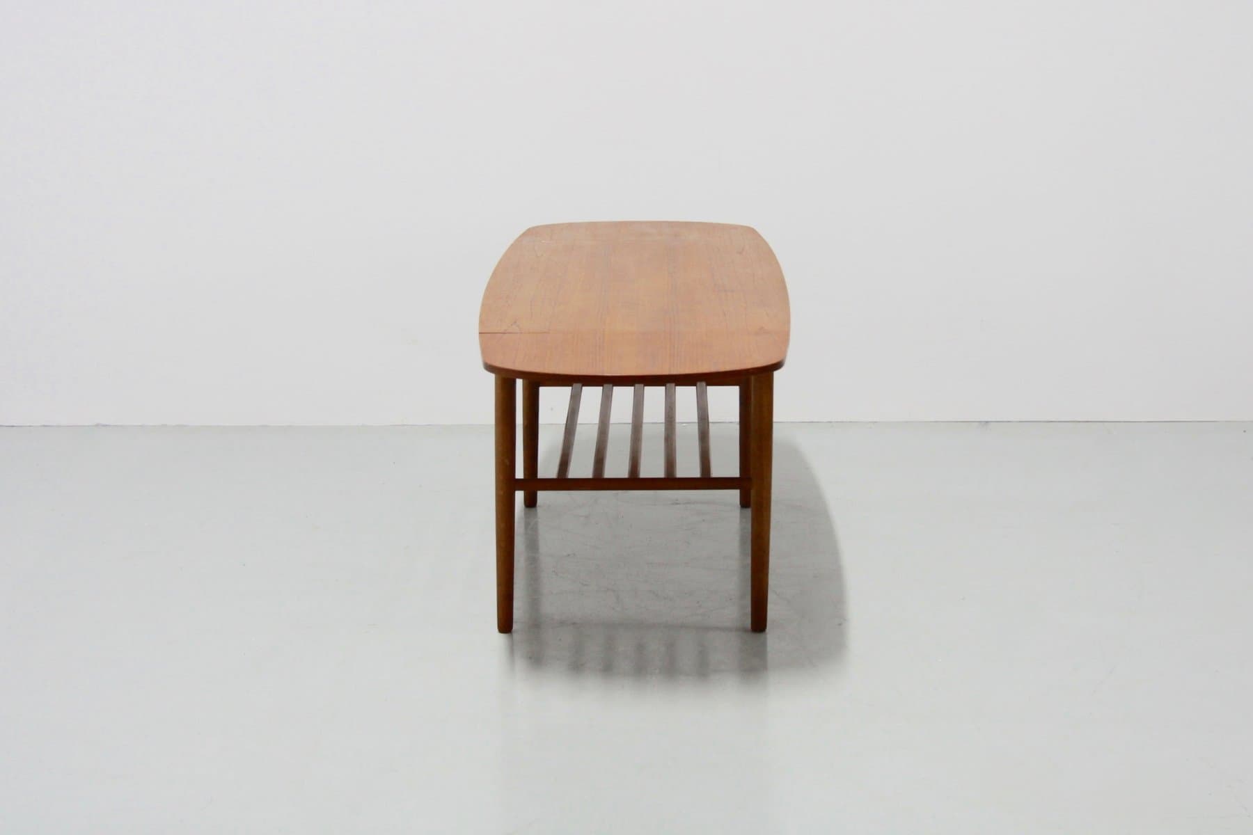 Extendable Danish coffee table, brown, teak - 184199