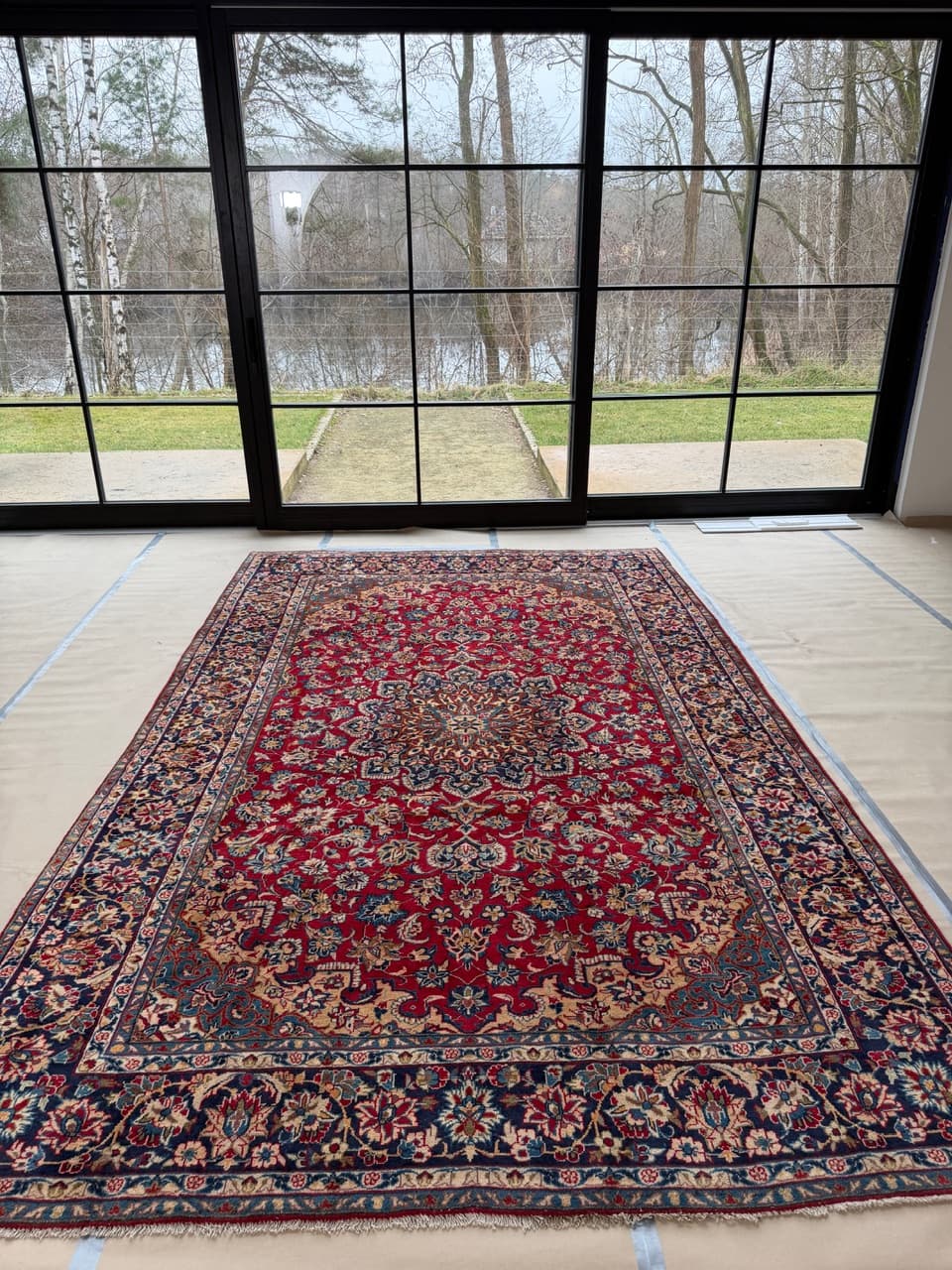 Rug Keshan 390x240 cm, red, wool, Iran - 184033
