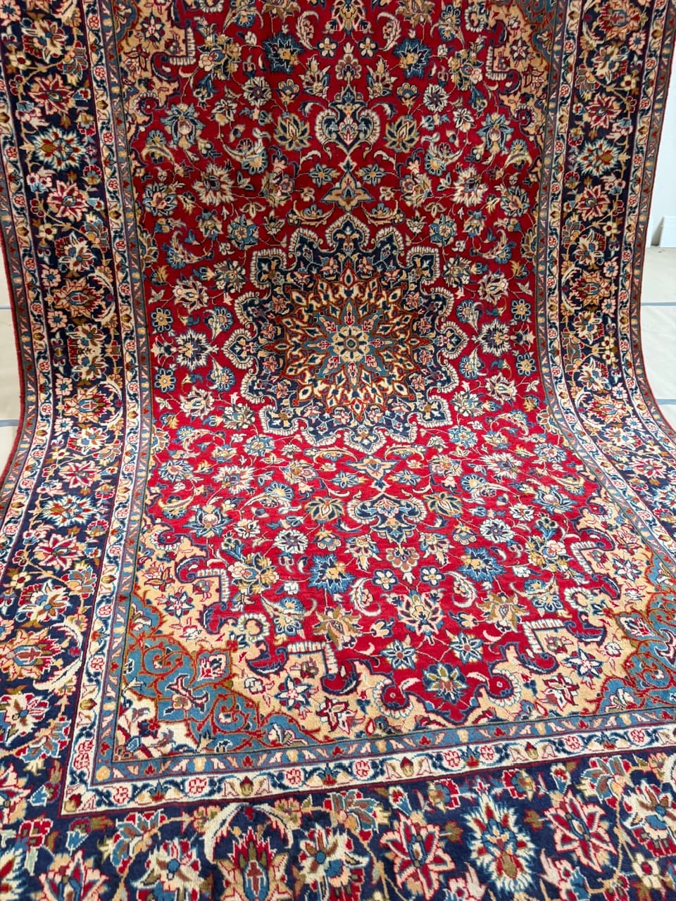 Rug Keshan 390x240 cm, red, wool, Iran - 184042