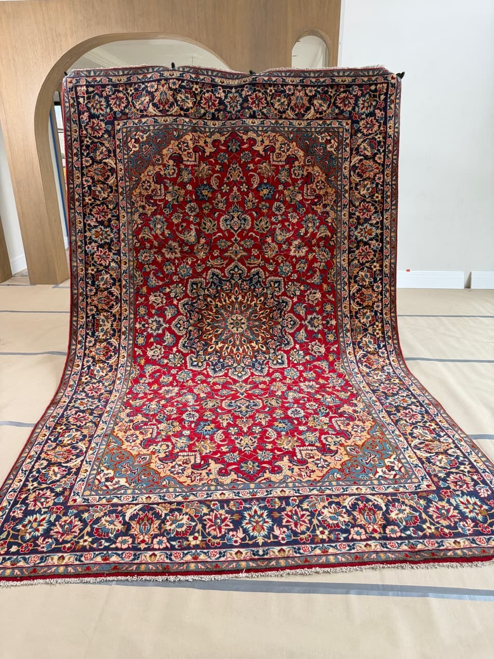 Rug Keshan 390x240 cm, red, wool, Iran - 184037