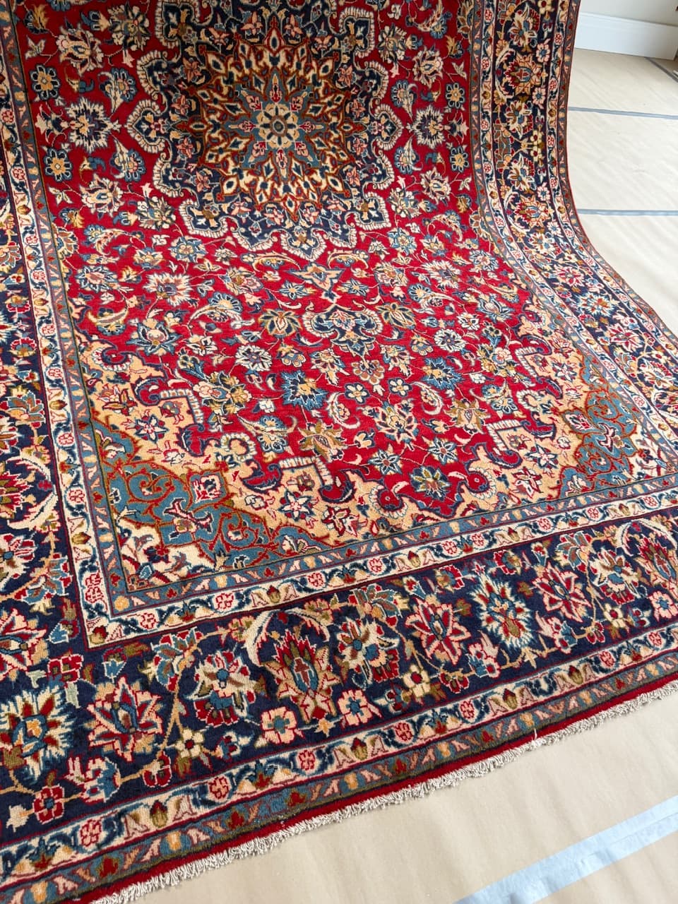 Rug Keshan 390x240 cm, red, wool, Iran - 184041
