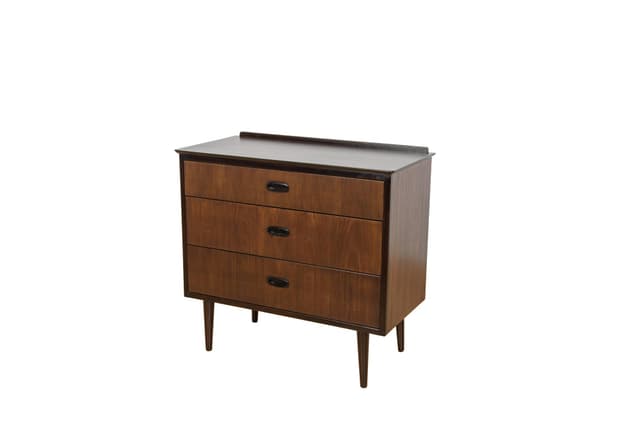 Komoda, teak brązowy, Dania, lata 60. - WYMIARY