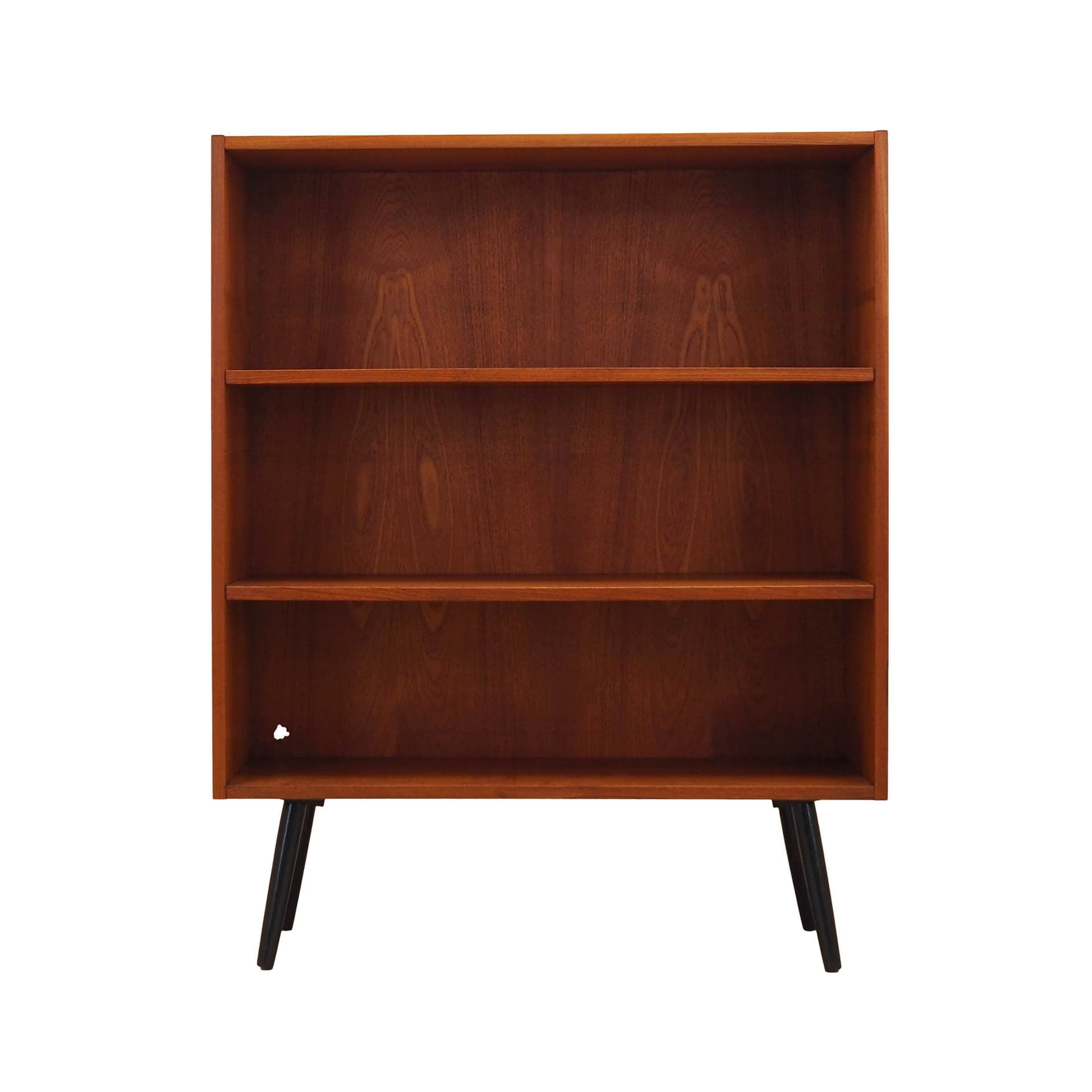 Bookcase, brown teak, Denmark, 1970s.