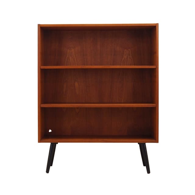 Bookcase, brown teak, Denmark, 1970s. - DIMENSION