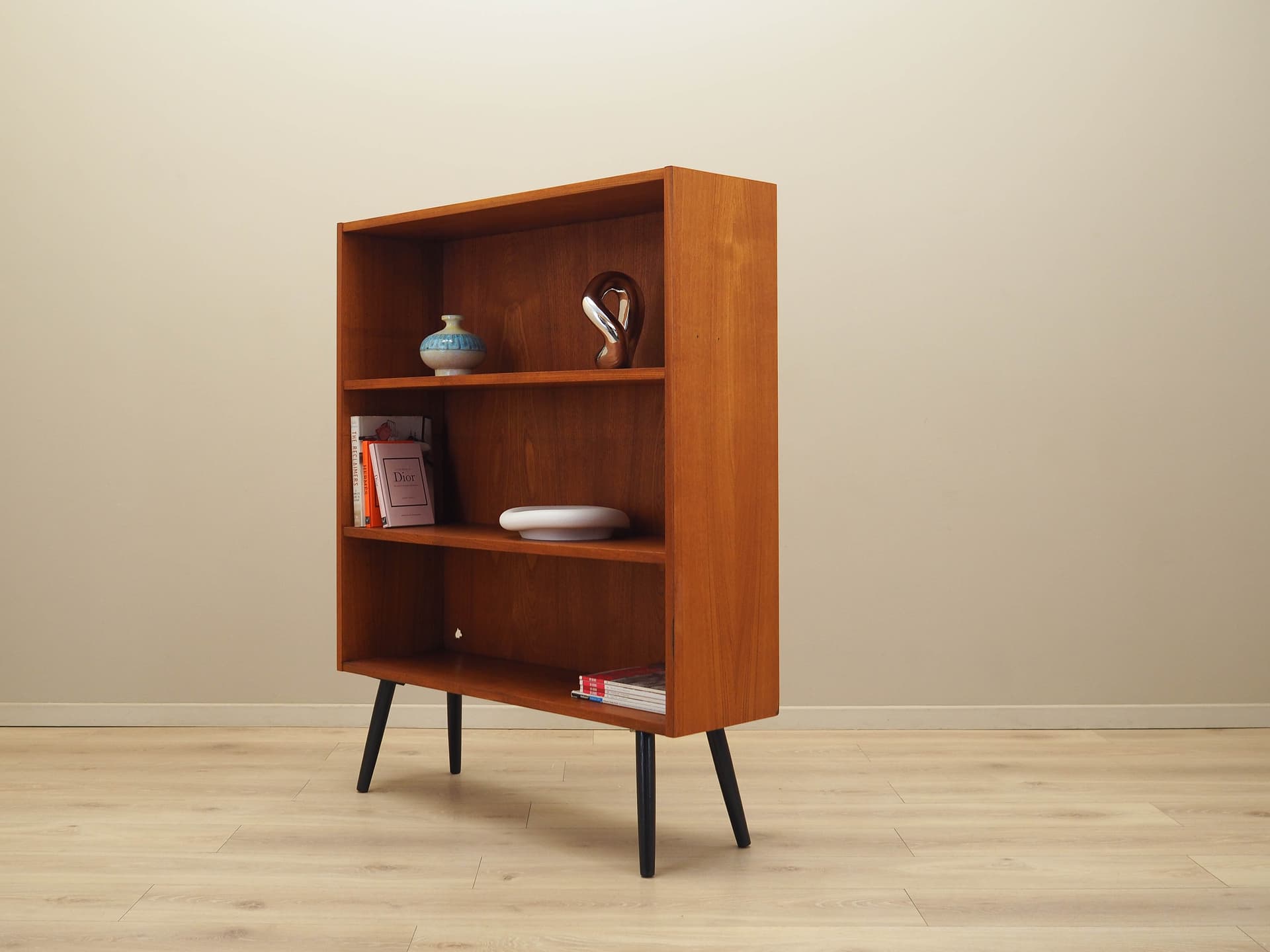 Bookcase, brown teak, Denmark, 1970s. - 184130