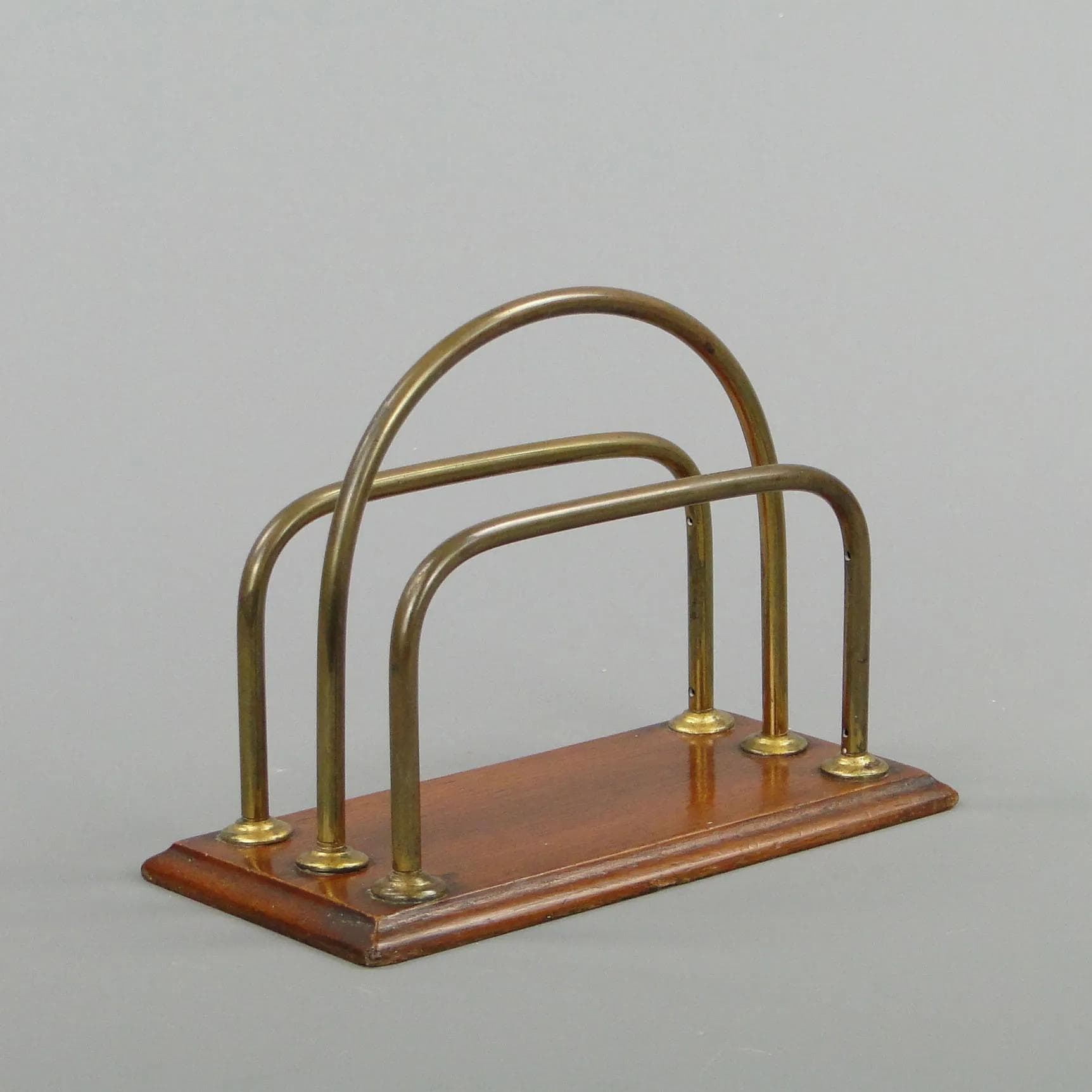 Listownik Art Deco, orzech brązowy, Polska, lata 20. - 12892