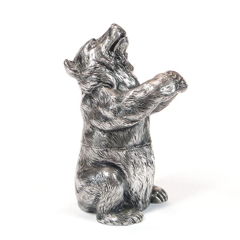 Secesyjny flakon na perfumy z niedźwiedziem, WMF, Niemcy, ok.1900 - 184961