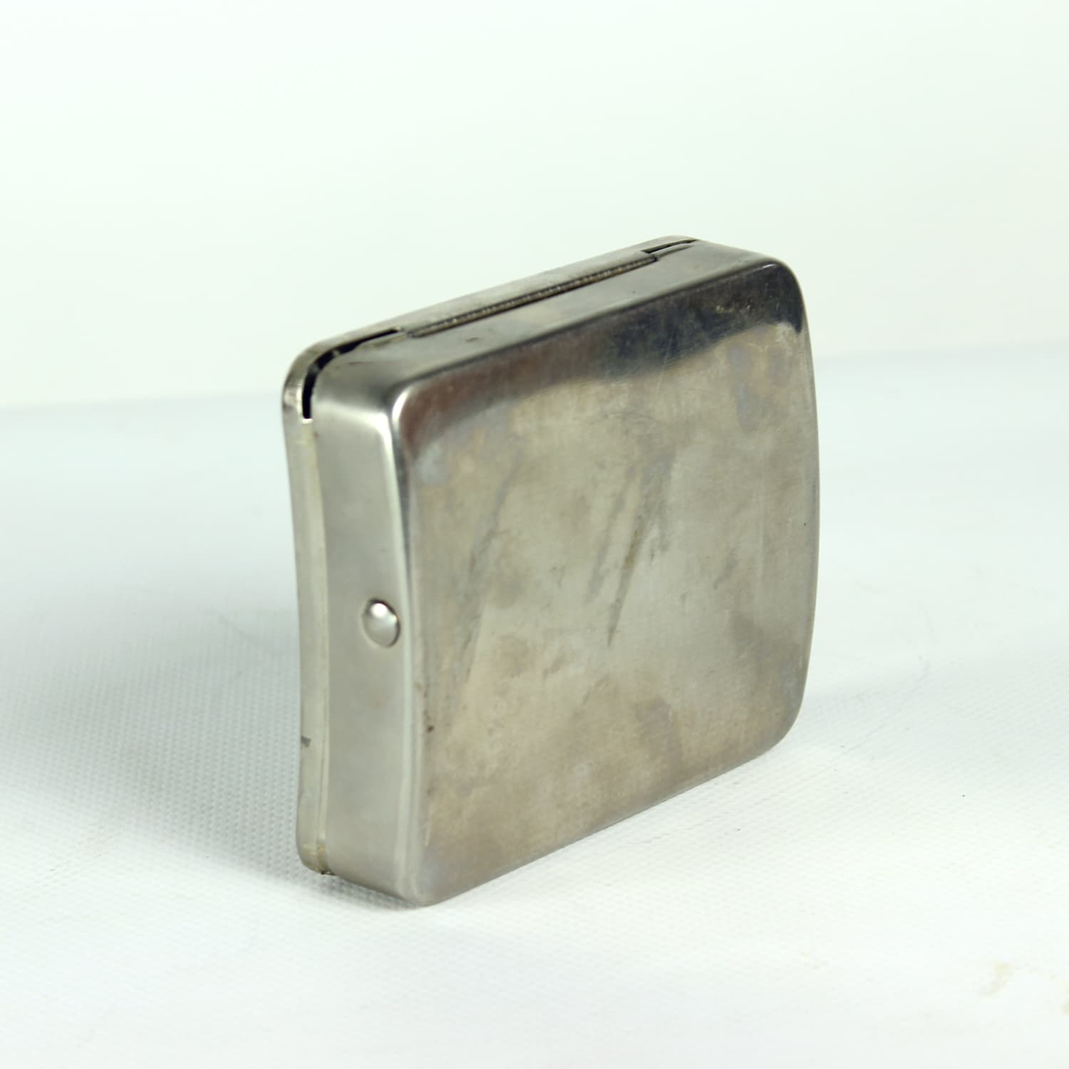 Dyspenser do papierosów, srebrny, metal, Czechosłowacja, lata 50. - 185038