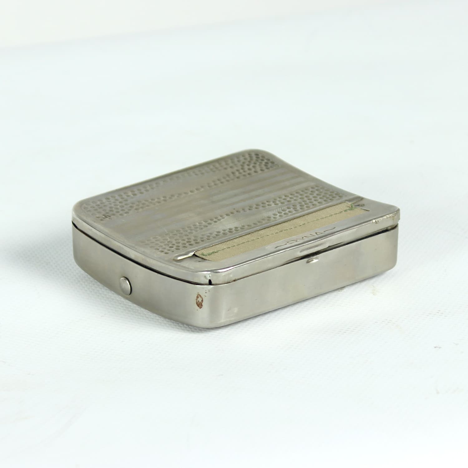 Dyspenser do papierosów, srebrny, metal, Czechosłowacja, lata 50. - 185034