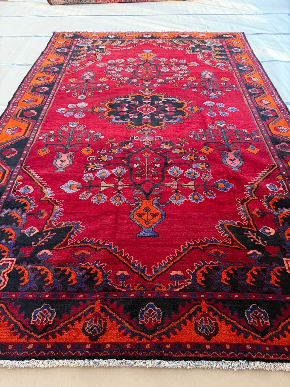 Rug Hamadan 440x285 cm, multicolor wool, Iran - 185154