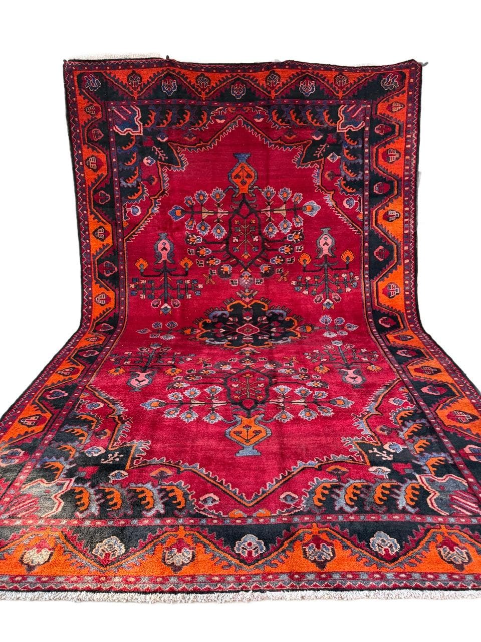 Rug Hamadan 440x285 cm, multicolor wool, Iran
