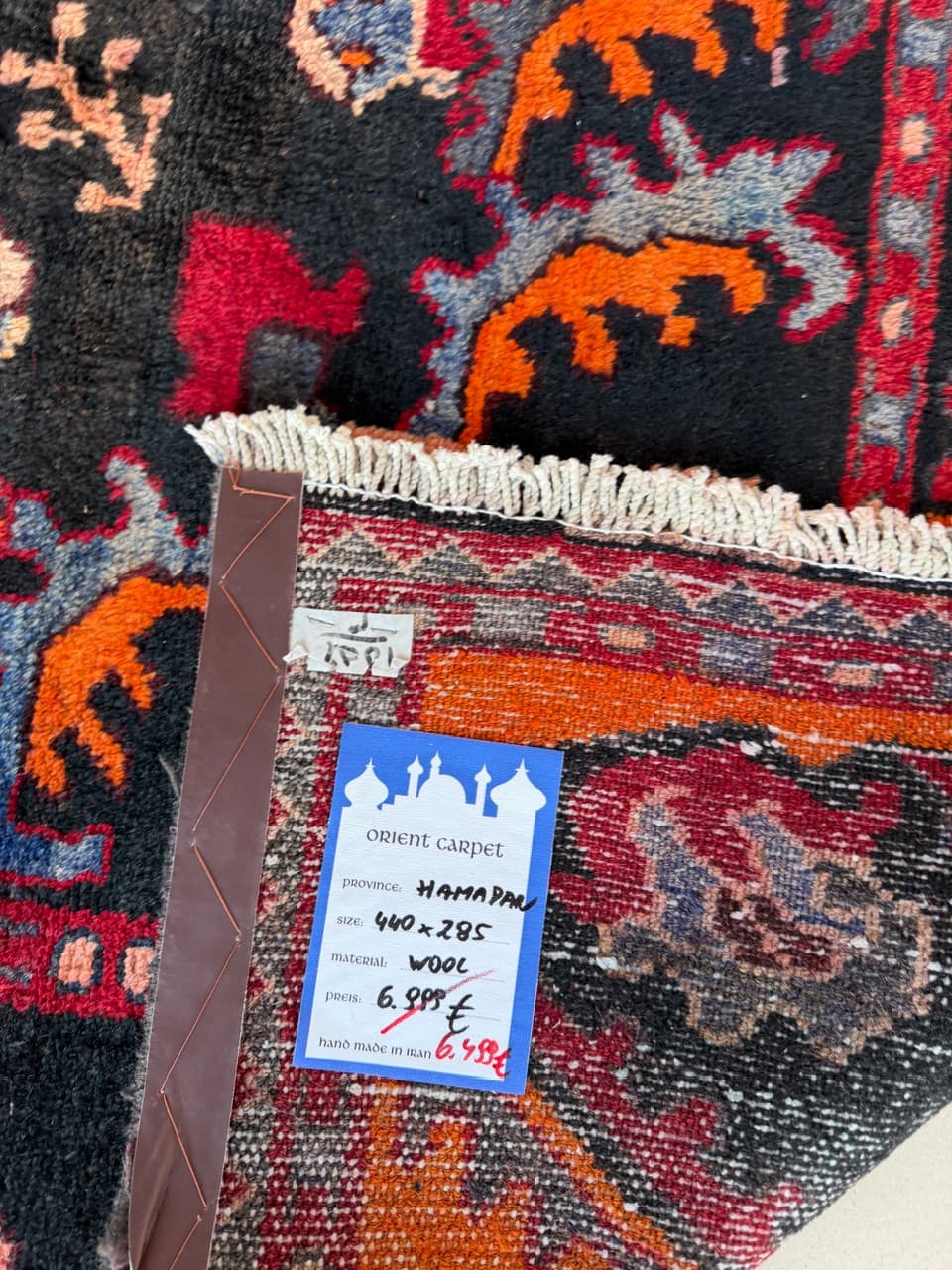 Rug Hamadan 440x285 cm, multicolor wool, Iran - 185148