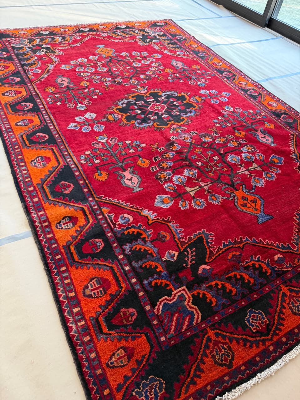 Rug Hamadan 440x285 cm, multicolor wool, Iran - 185147
