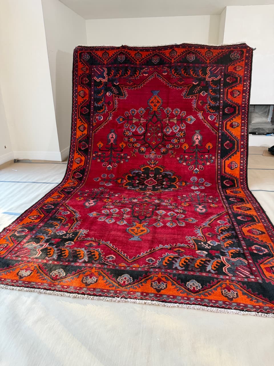 Rug Hamadan 440x285 cm, multicolor wool, Iran - 185145