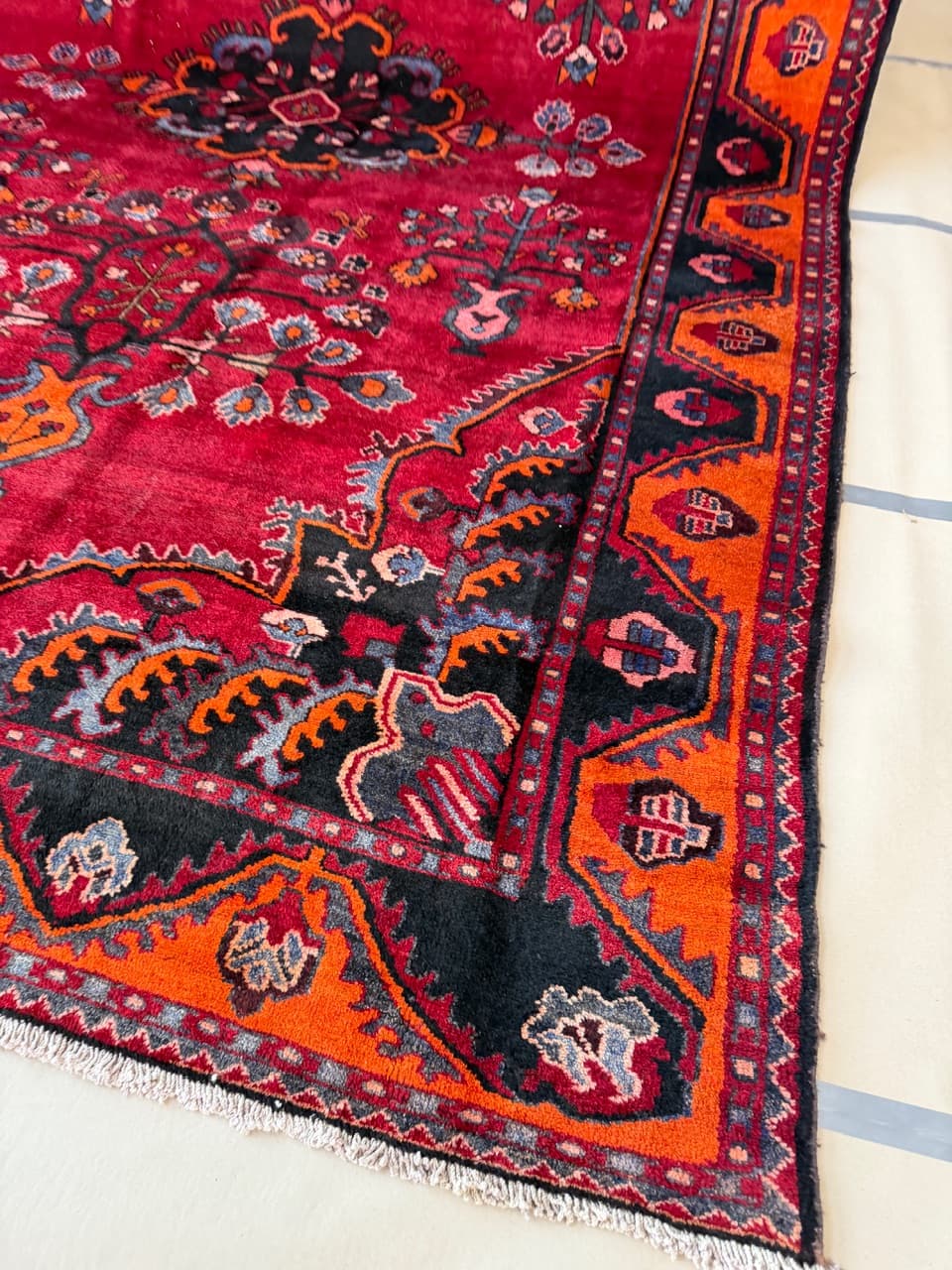 Rug Hamadan 440x285 cm, multicolor wool, Iran - 185151