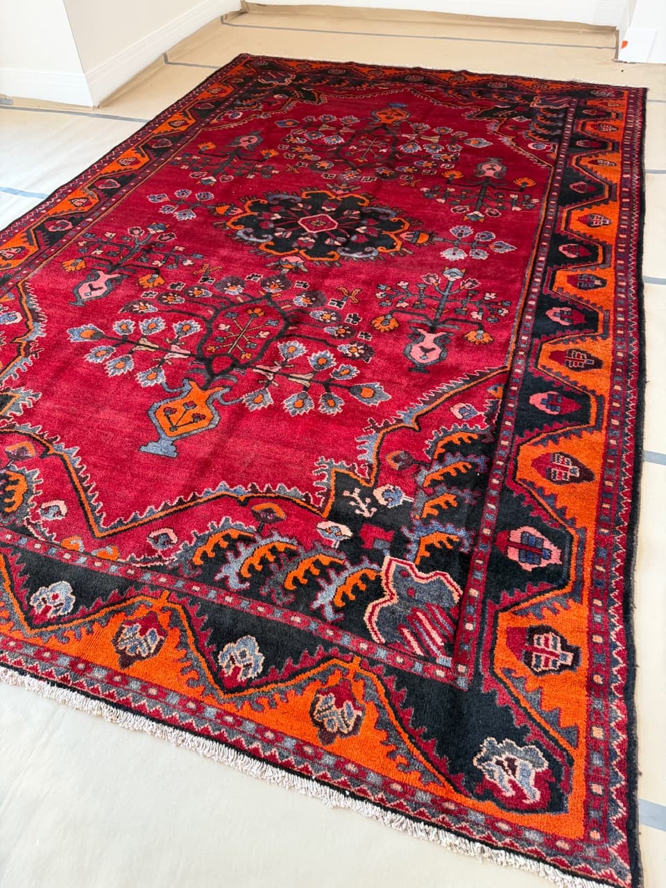 Rug Hamadan 440x285 cm, multicolor wool, Iran - 185159