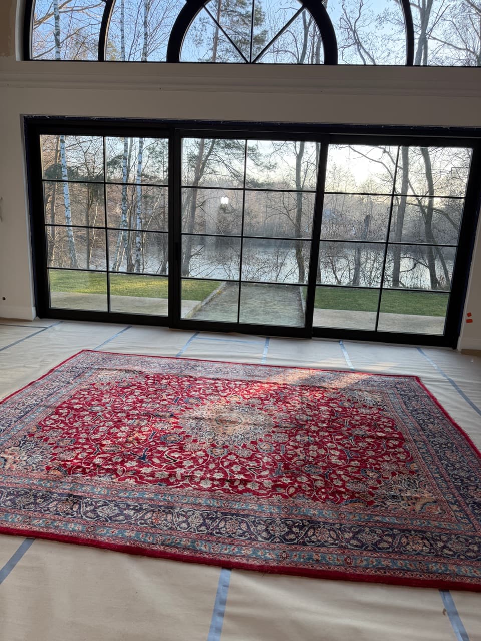 Dywan Keshan 390x300 cm, czerwony, wełna, Iran - 185165