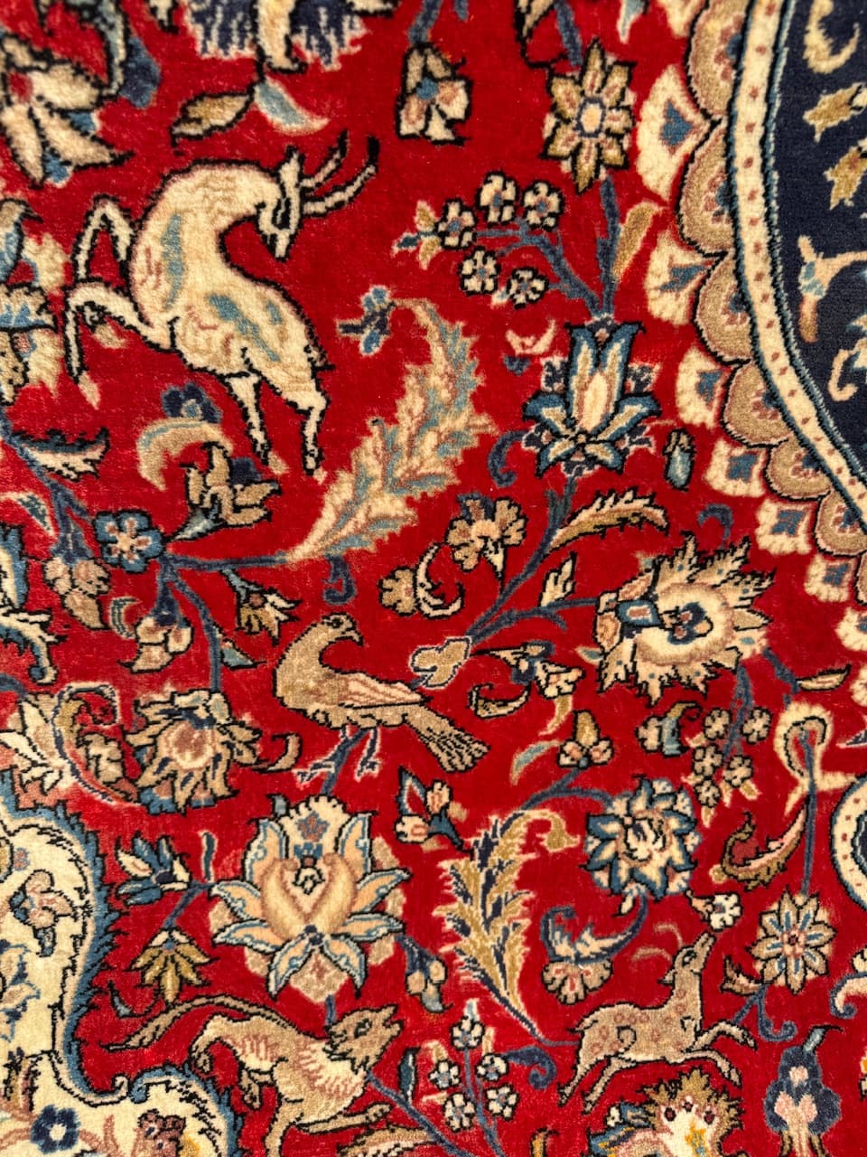 Dywan Goum 300x200 cm, czerwony, wełna, Iran, lata 90. - 185176