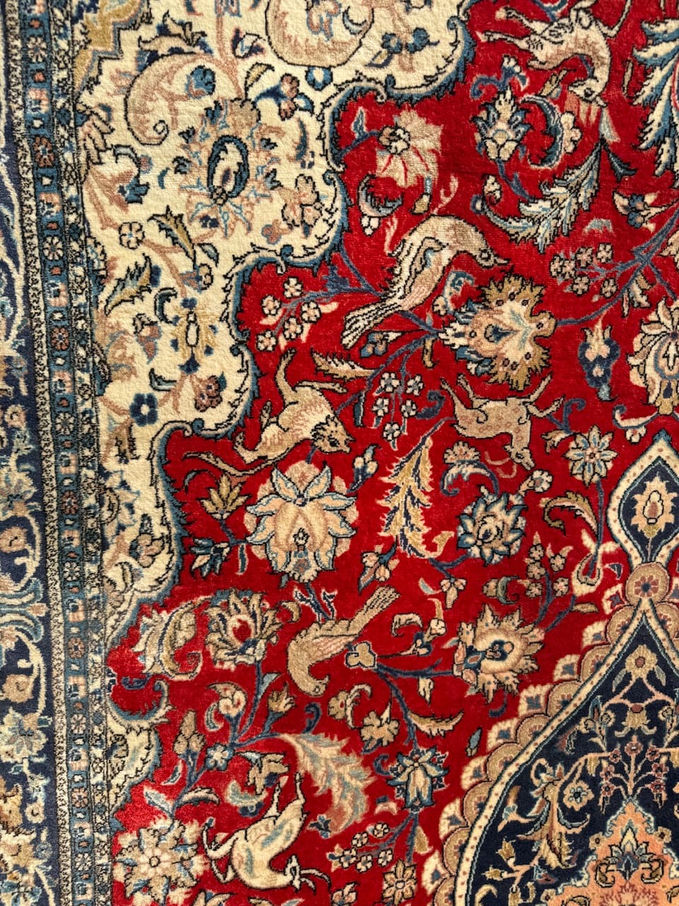 Dywan Goum 300x200 cm, czerwony, wełna, Iran, lata 90. - 185182