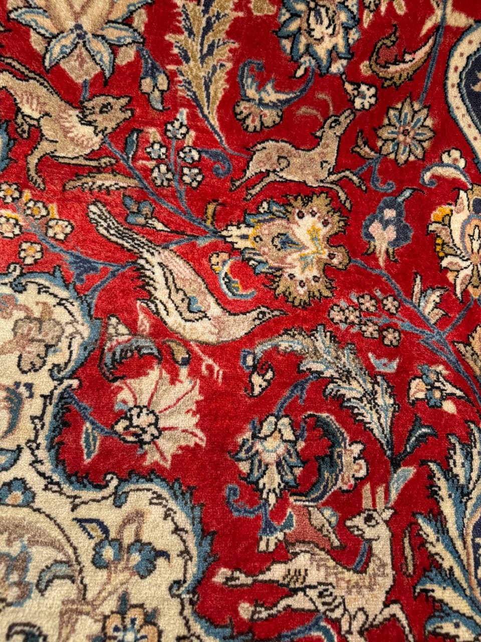 Dywan Goum 300x200 cm, czerwony, wełna, Iran, lata 90. - 185188