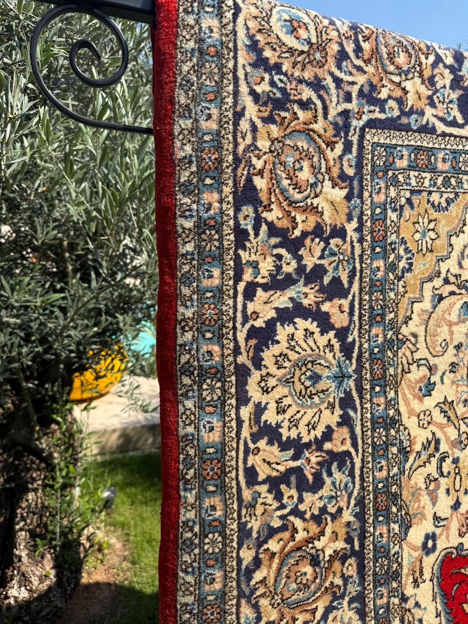 Dywan Goum 300x200 cm, czerwony, wełna, Iran, lata 90. - 185189