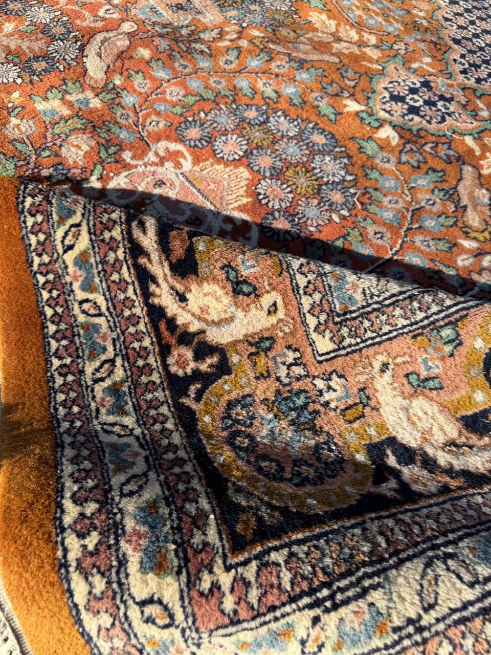 Rug Goum 350x250 cm, multicolor wool, India, 1990s. - 185201