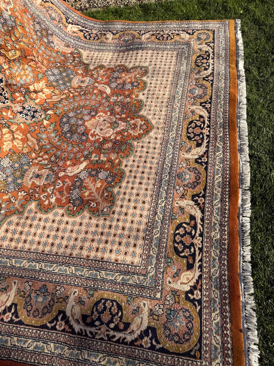 Rug Goum 350x250 cm, multicolor wool, India, 1990s. - 185196