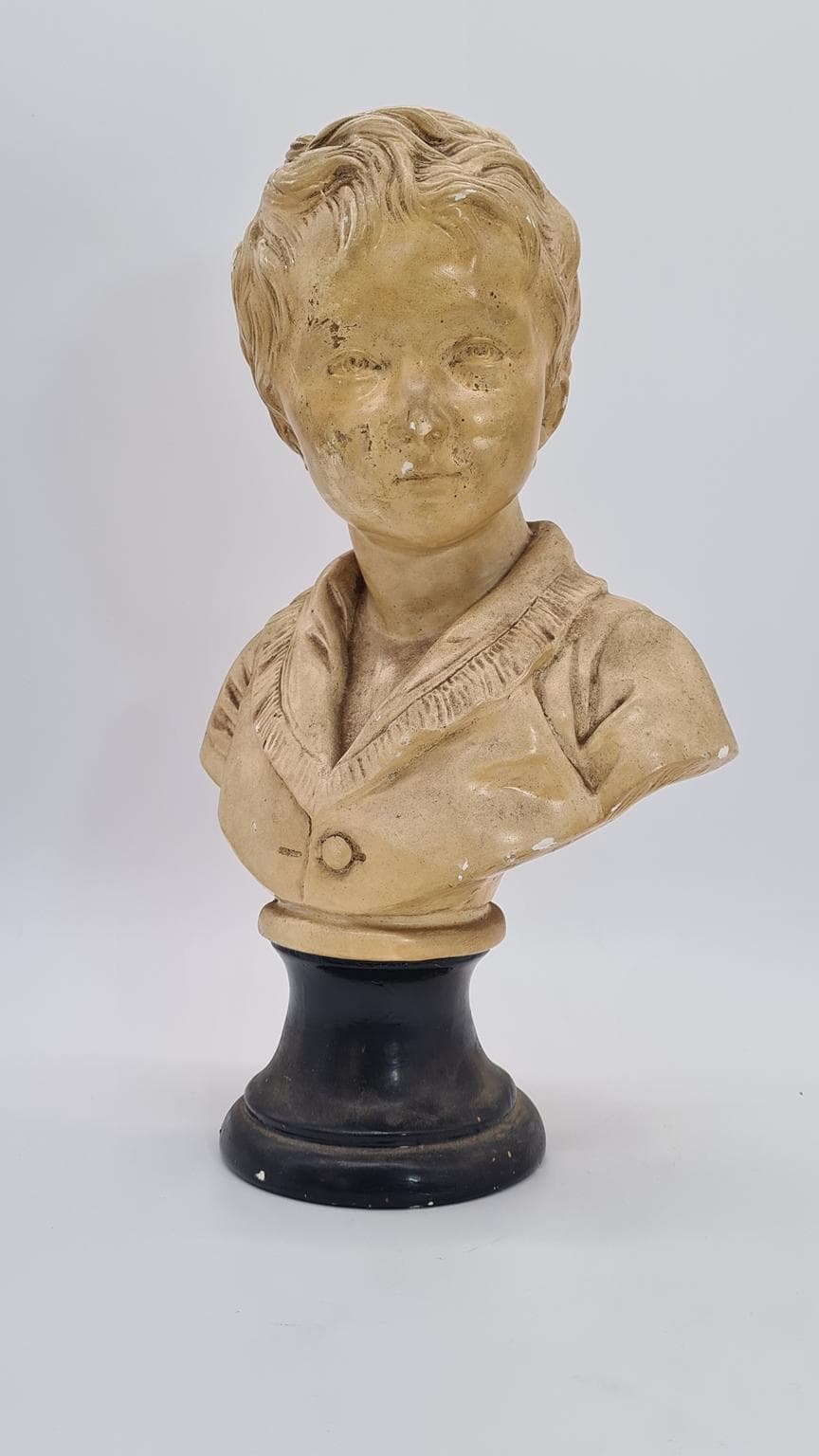 Gipsowe popiersie chłopca 40 cm | ok. 1900 r. | duży format 40 cm | antyk - 185228