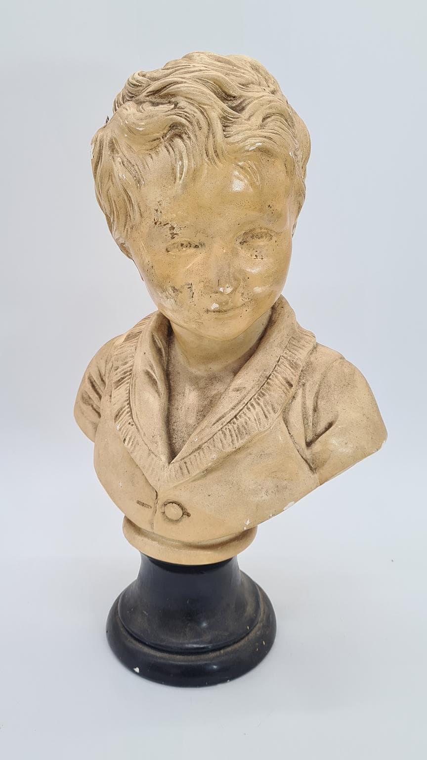 Gipsowe popiersie chłopca 40 cm | ok. 1900 r. | duży format 40 cm | antyk - 185227