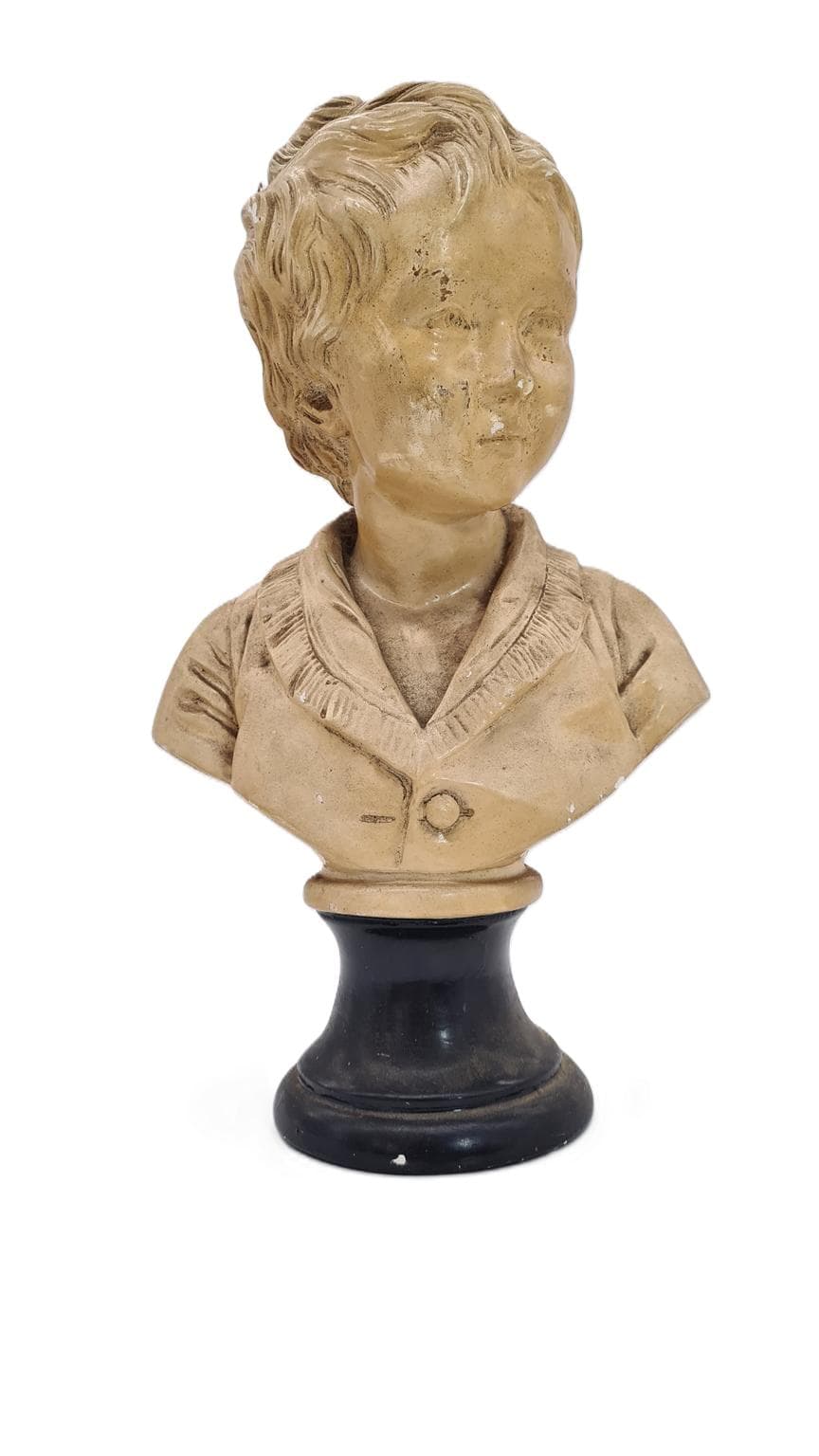 Gipsowe popiersie chłopca 40 cm | ok. 1900 r. | duży format 40 cm | antyk