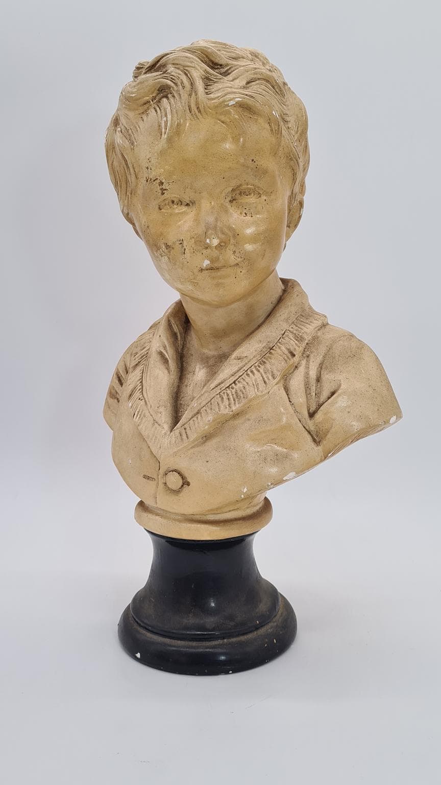 Gipsowe popiersie chłopca 40 cm | ok. 1900 r. | duży format 40 cm | antyk - 185225