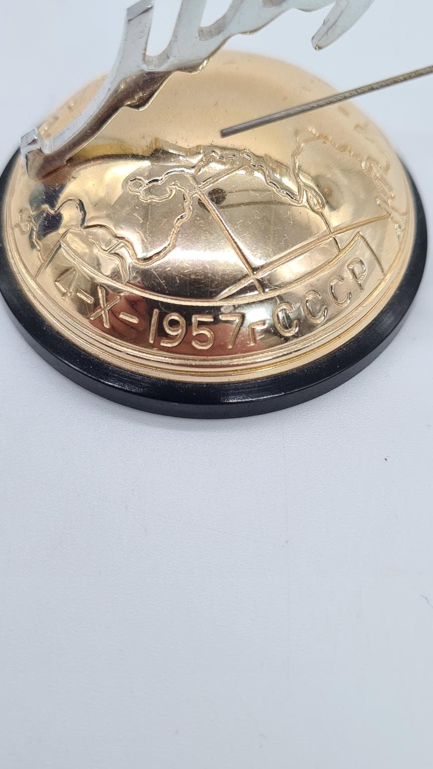 Figurka Space Age, srebrny, Rosja, lata 60. - 185248