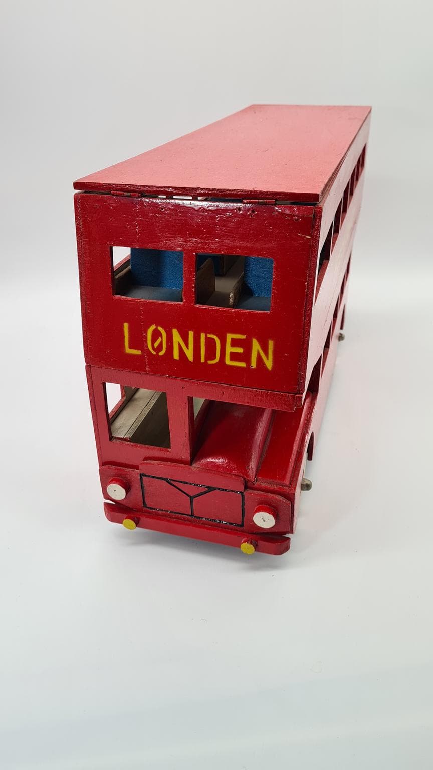 Duży drewniany autobus londyński, lata 60.-80. - 185261