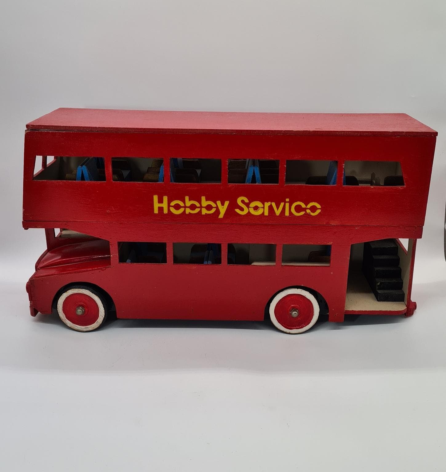 Duży drewniany autobus londyński, lata 60.-80. - 185264