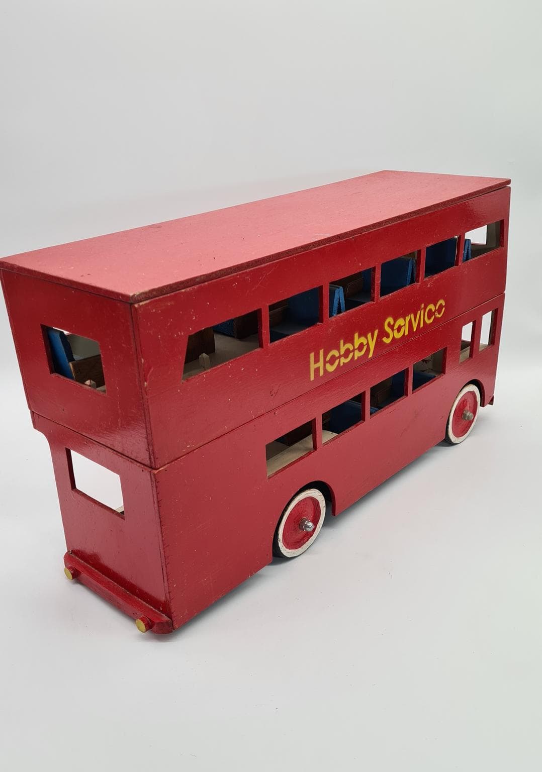 Duży drewniany autobus londyński, lata 60.-80. - 185266