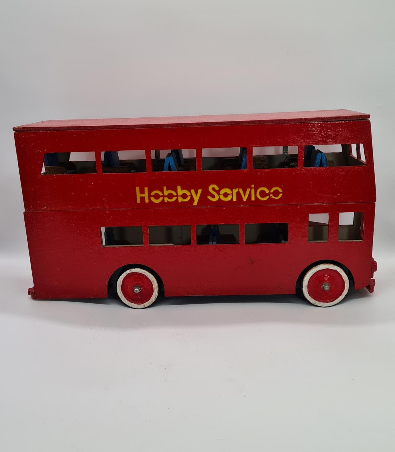 Duży drewniany autobus londyński, lata 60.-80. - 185267