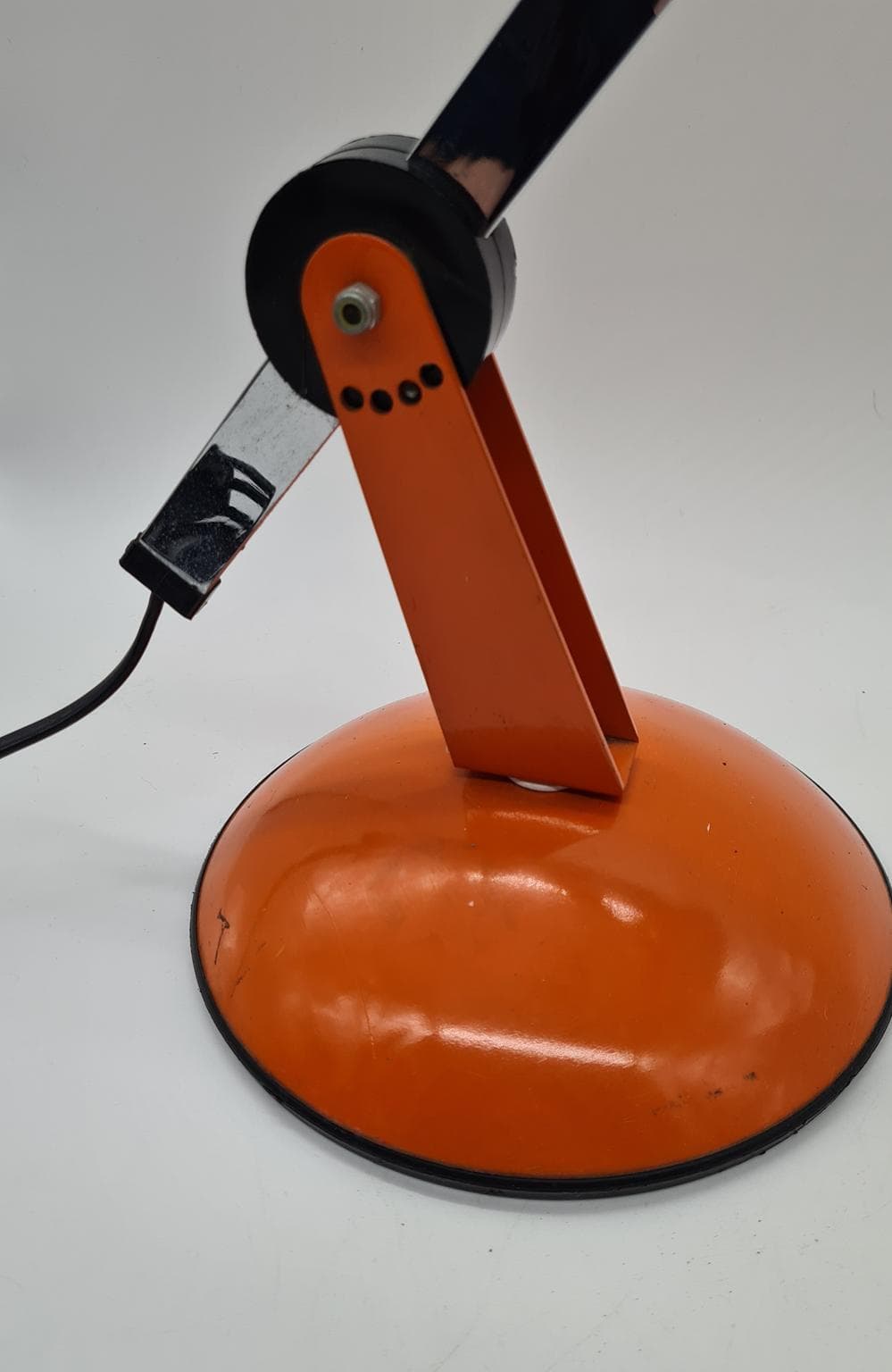Lampa biurkowa, Space Age, pomarańczowy, metal, lata 70. - 185339