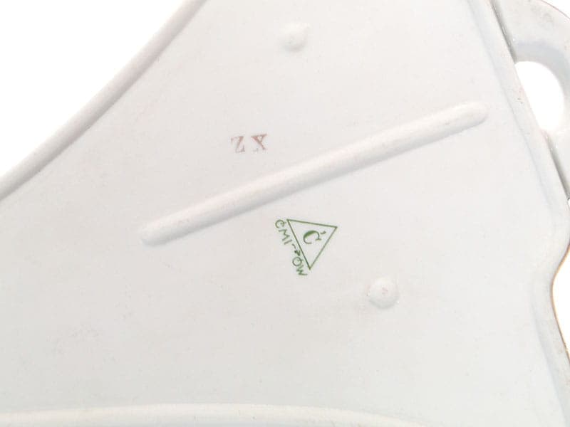 Wazon ścienny Art déco, porcelana multikolor, Ćmielów, Polska, lata 30. - 185403