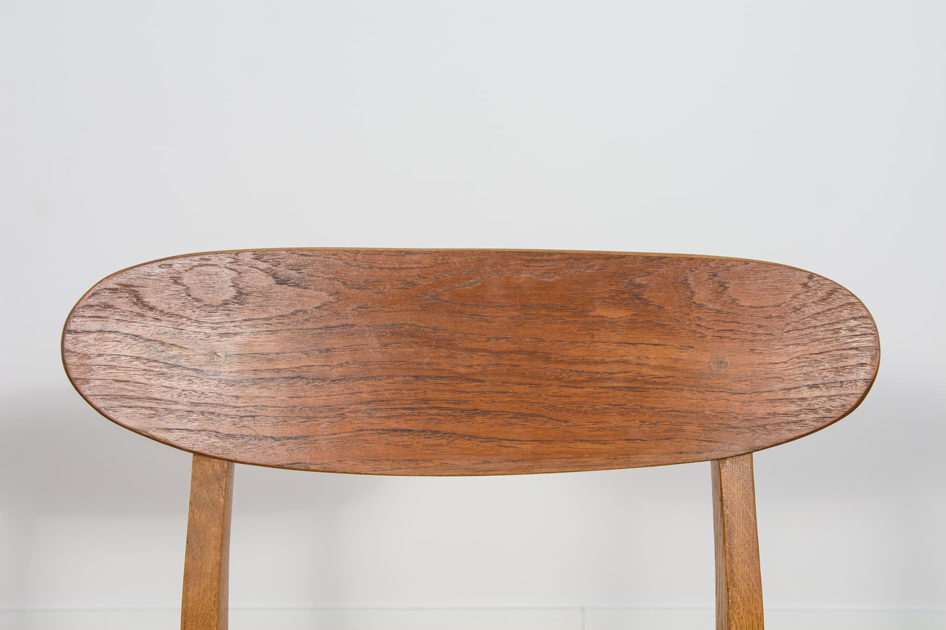 Set of four chairs, oak, cream, Denmark, 1960s. - 185658