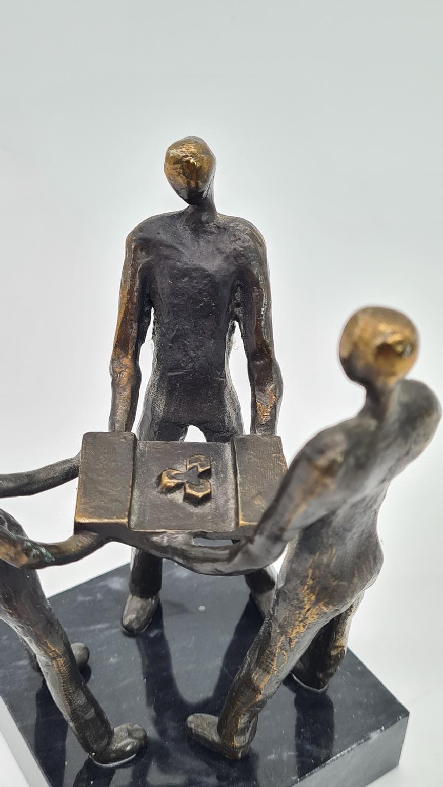 Rzeźba z brązu – Holandia 2000 | Figurka symboliczna | 13 cm - 185718