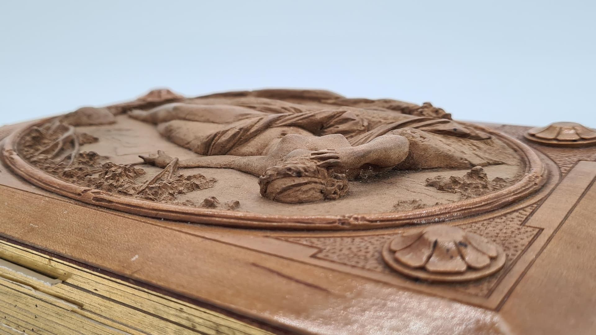 Antyczny album fotograficzny z reliefową drewnianą okładką | ok. 80 zdjęć | okres powojenny - 185786