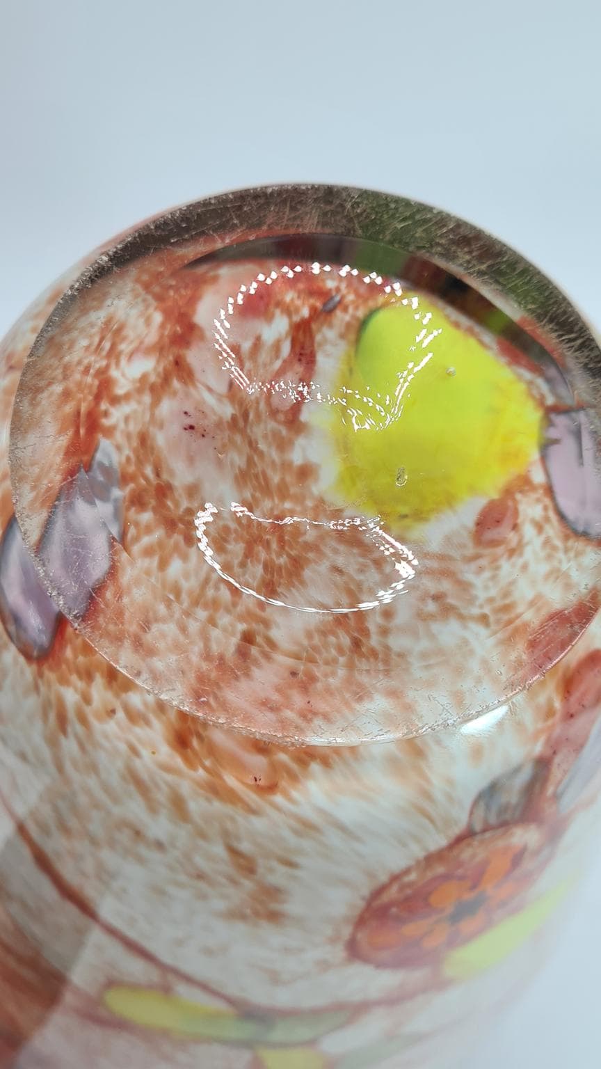 Duży wazon ze szkła artystycznego „confetti” | styl Murano | lata 60–90 | 34 cm - 185845