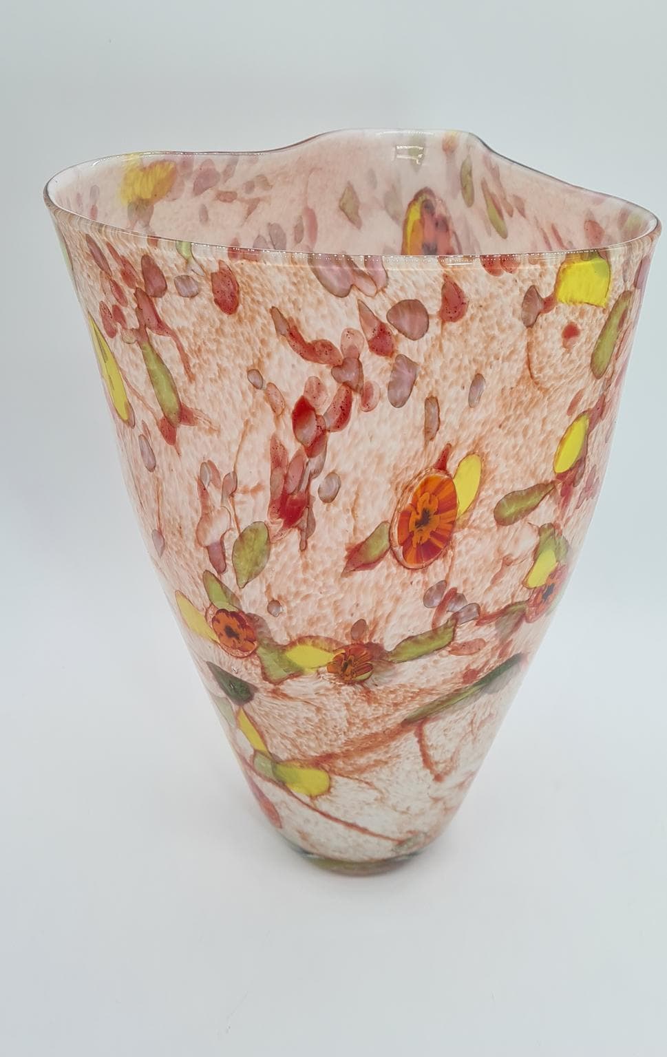 Duży wazon ze szkła artystycznego „confetti” | styl Murano | lata 60–90 | 34 cm - 185842