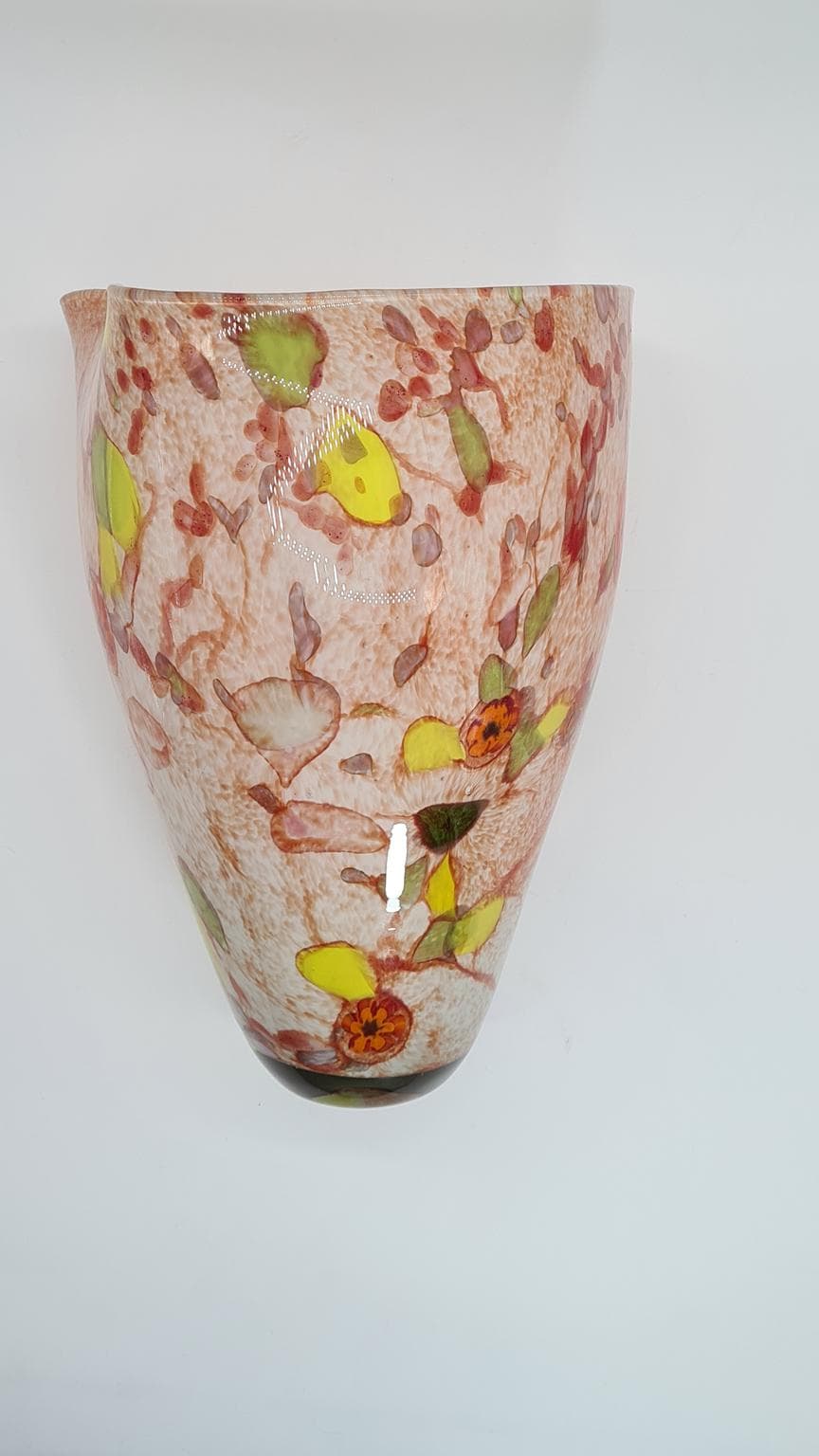 Duży wazon ze szkła artystycznego „confetti” | styl Murano | lata 60–90 | 34 cm - 185848