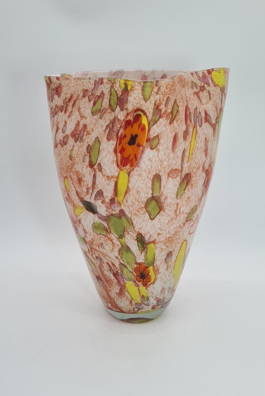 Duży wazon ze szkła artystycznego „confetti” | styl Murano | lata 60–90 | 34 cm - 185839